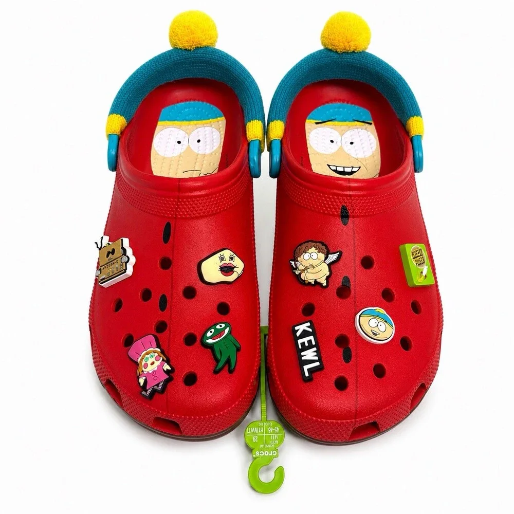 Crocs x South Park Eric Cartman Classic Clogs Red Men Size 11